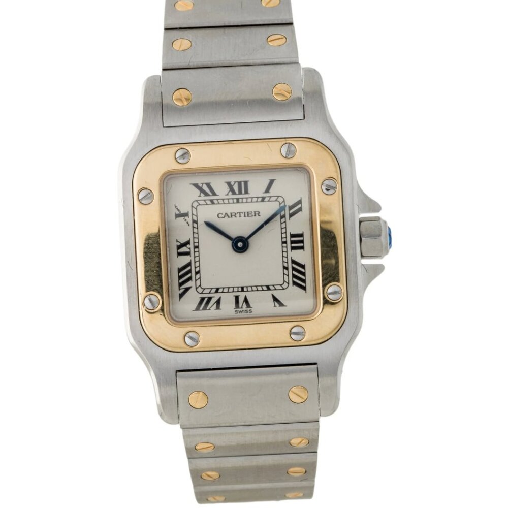 Cartier Ladies Santos 18k Yellow Gold Watch! Mint! - Picture 1 of 4